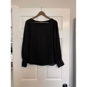 Express | Black Long Sleeve Blouse